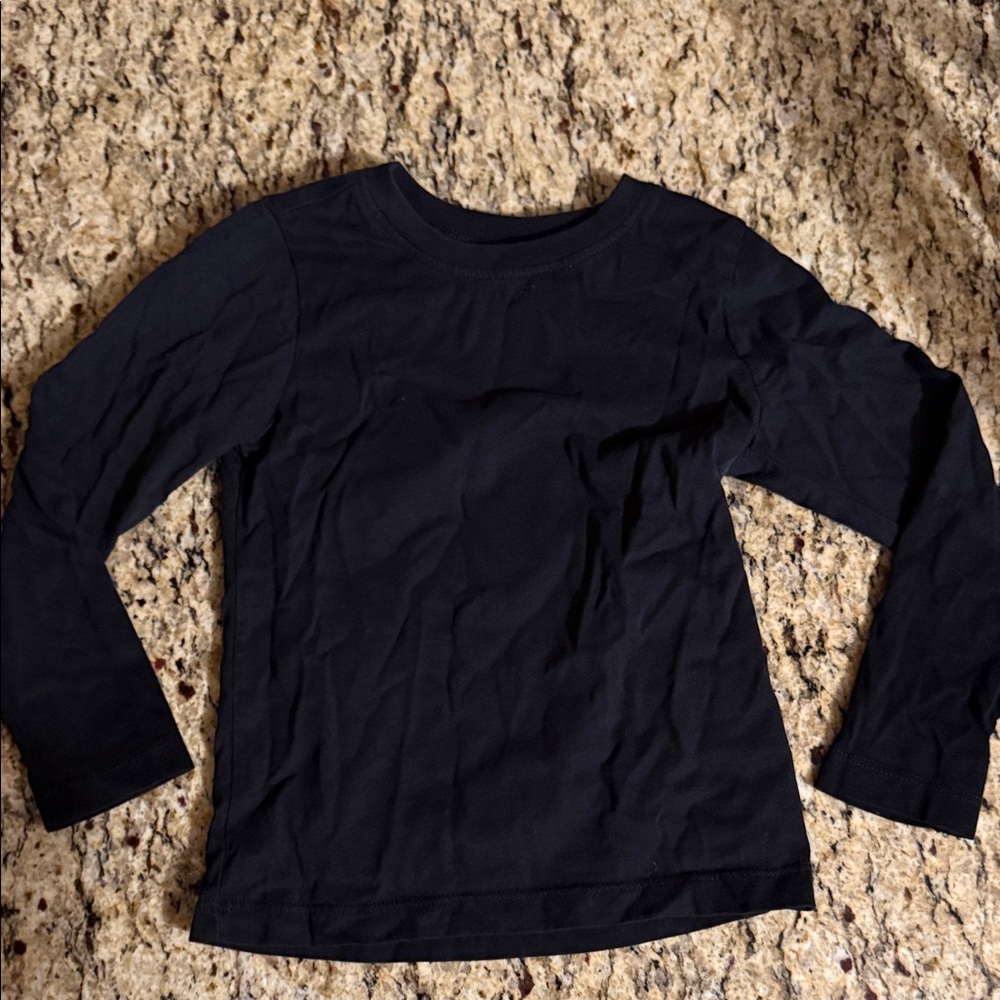 Primary Classic Black Long Sleeve Shirt Girls‎ Size 4